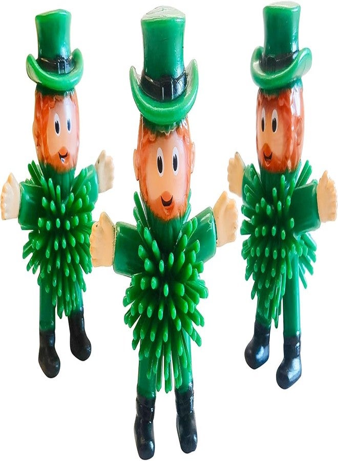 Cherislpy 24Pcs St. Patrick's Day Mini Leprechaun Toys,Squeeze Porcupine Toys Gifts for Kids Boys Girls St. Patrick's Day Party Favor,Home Decor (St Patrick's Day) - Image 2